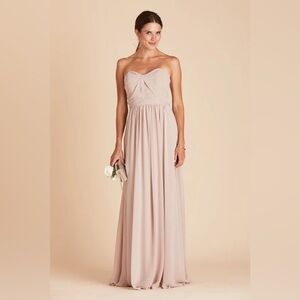 NWT Birdy Grey Grace Convertible Dress in Chiffon Taupe